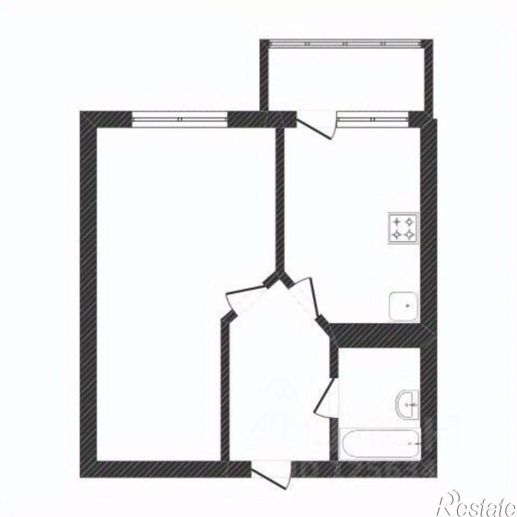 1-комн квартира ул Олеко Дундича, 19,  д. 19