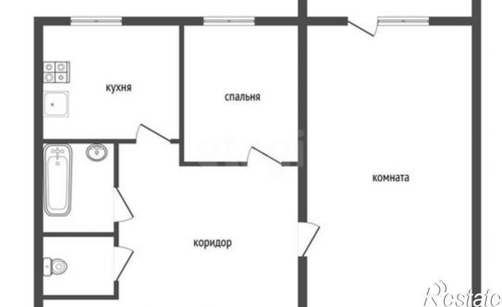2-комн квартира улица Космонавта Комарова, 13,  д. 13