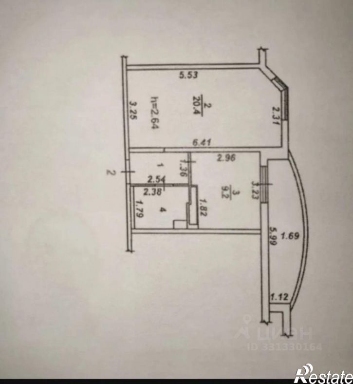 1-комн квартира улица Артамонова, 38Д,  д. 38Д