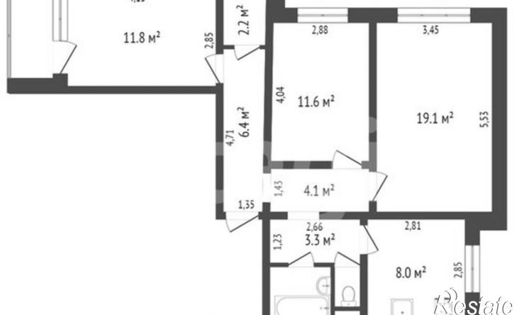 3-комн квартира улица 9 Января, 233/26,  д. 233/26