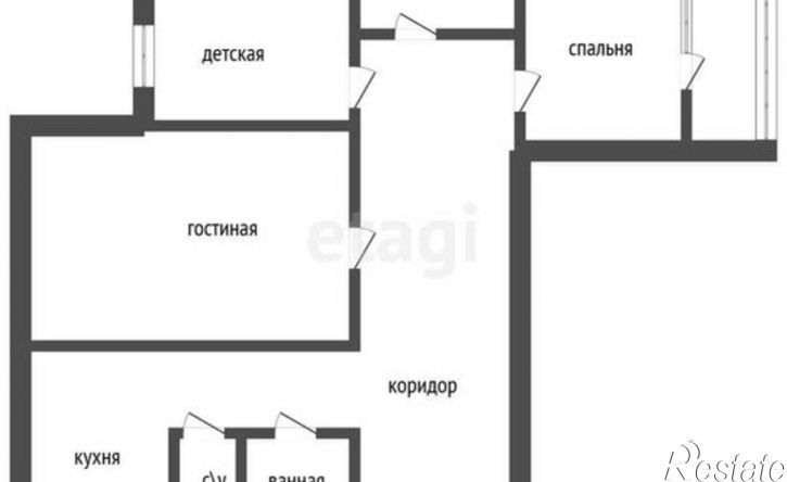 3-комн квартира улица 40 лет Октября, 2,  д. 2