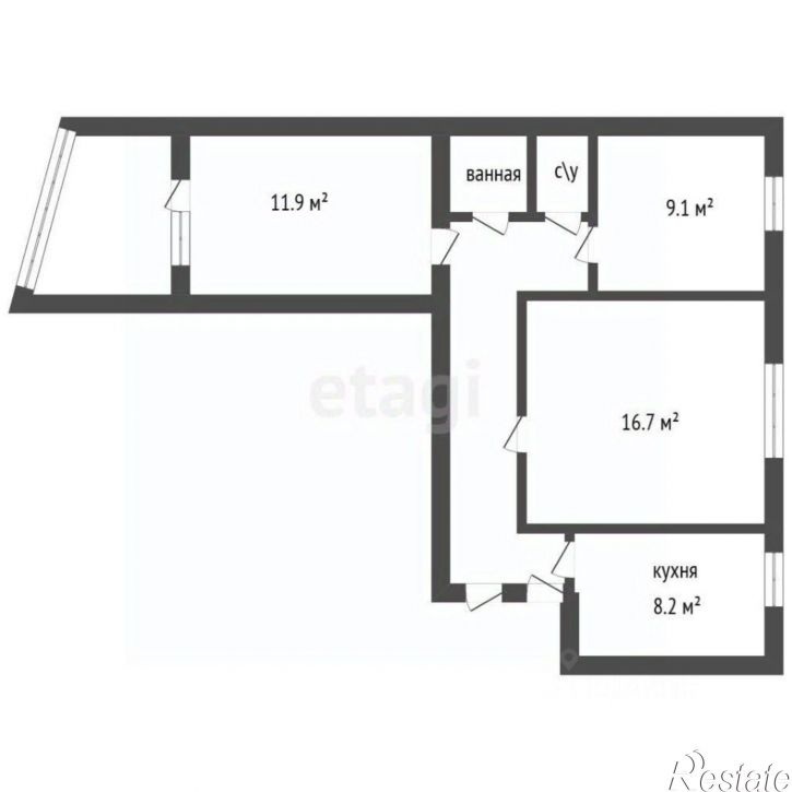 3-комн квартира ул Димитрова, 155,  д. 155