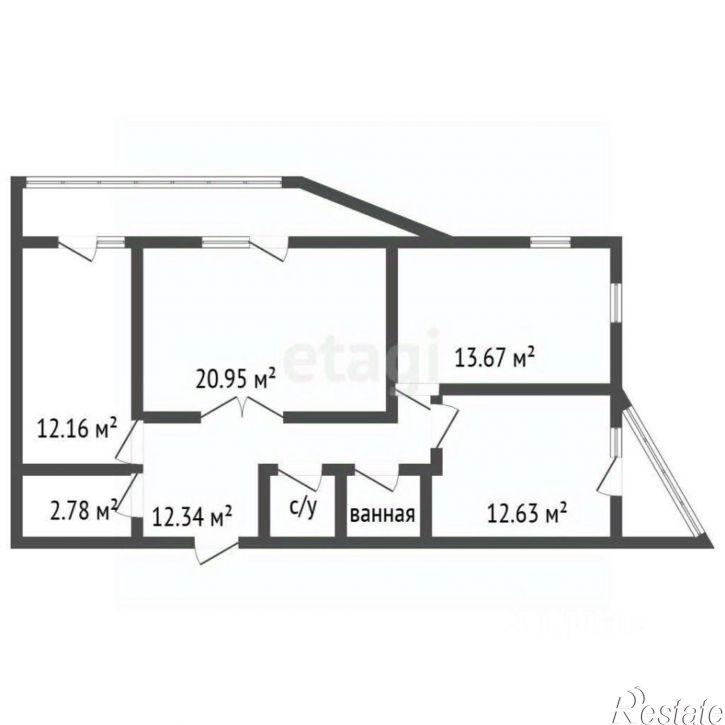 3-комн квартира Московский проспект, 110Г,  д. 110Г