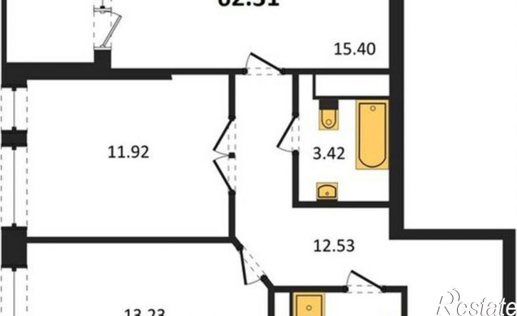 2-комн квартира набережная Чуева, 7,  д. 7