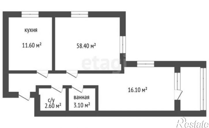 2-комн квартира улица Станкевича, 45к1,  д. 45к1