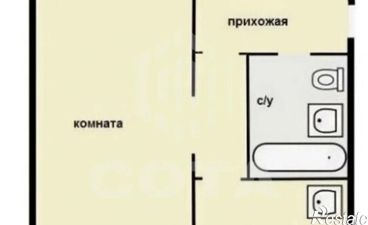 1-комн квартира ул Кольцовская, 37/1,  д. 37/1