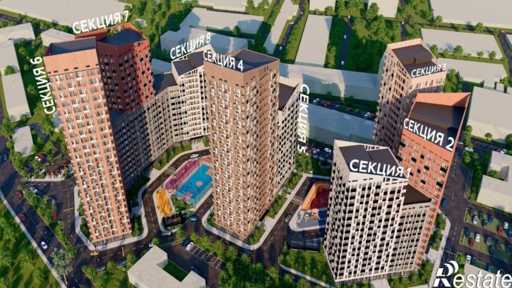 2-комн квартира в новом доме ул Дружинников, 8В,  д. 8В