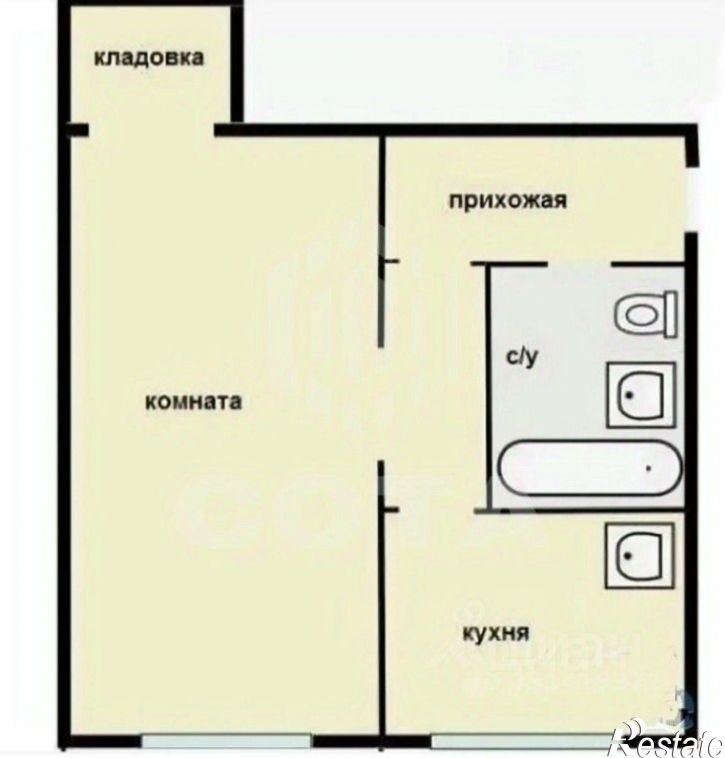 1-комн квартира Кольцовская улица, 37/1,  д. 37/1