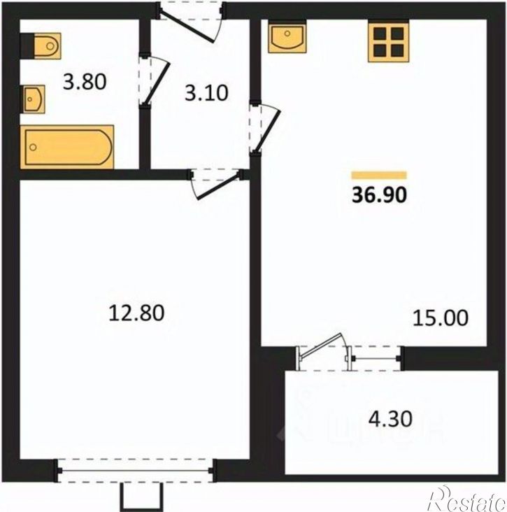 1-комн квартира в новом доме пр-кт Труда, 93 2,  д. 93 2,  к. 2
