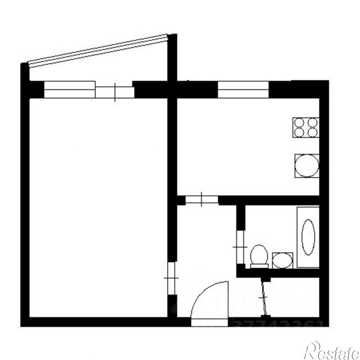 1-комн квартира наб Авиастроителей, 24,  д. 24