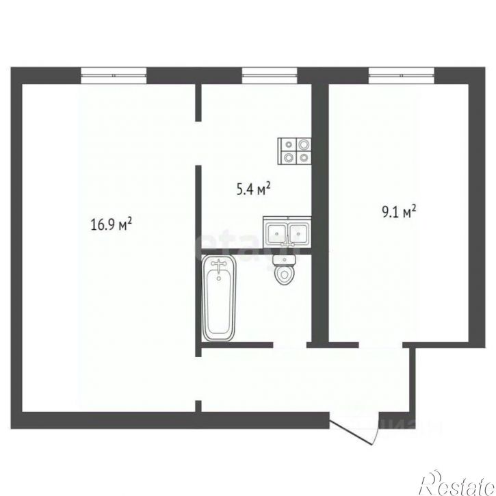 2-комн квартира ул Майская, 11,  д. 11
