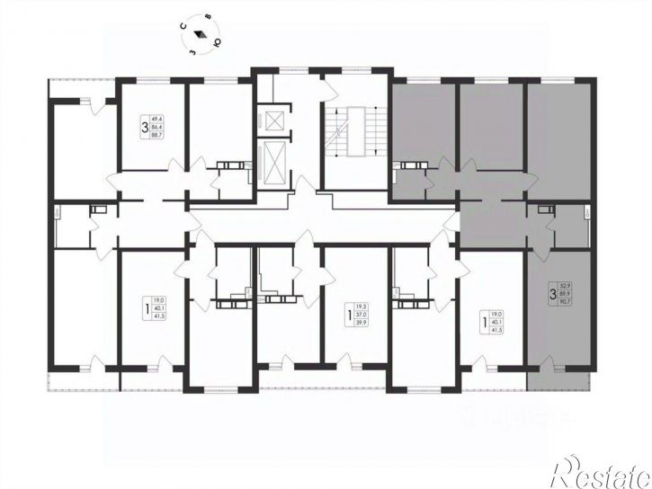 3-комн квартира в новом доме пр-кт Патриотов, 58а,  д. 58а