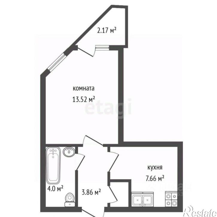 1-комн квартира Ростовская улица, 73Д к2,  д. 73Д к2