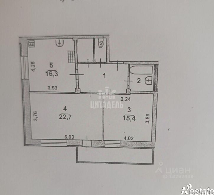 2-комн квартира пер Здоровья, 86а,  д. 86а