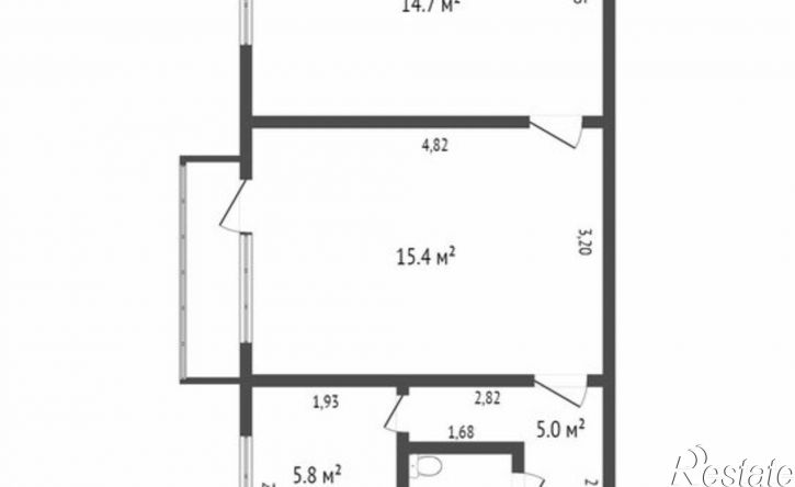 2-комн квартира ул Космонавтов, 52,  д. 52