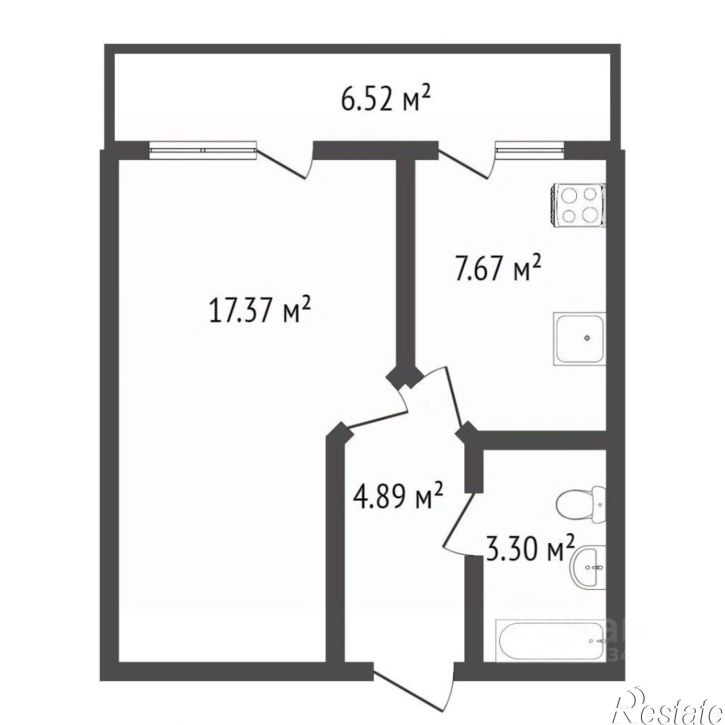 1-комн квартира улица МОПРА, 75А,  д. 75А