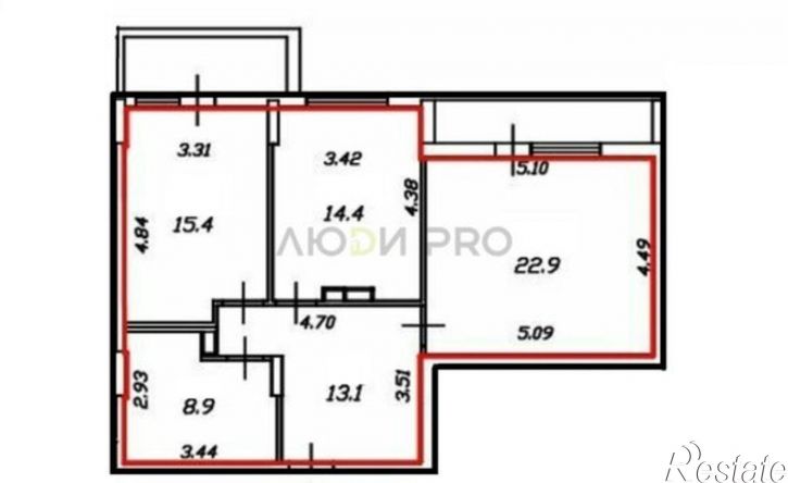 2-комн квартира ул 45 стрелковой дивизии, 257г,  д. 257г