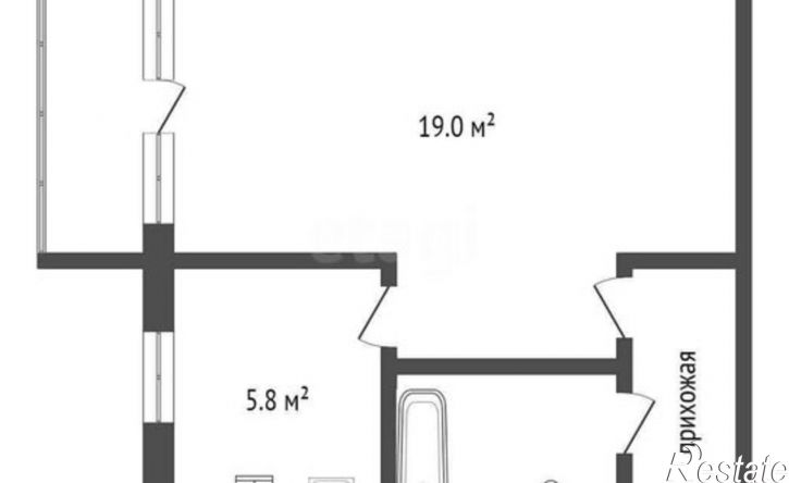 1-комн квартира ул Космонавтов, 7,  д. 7