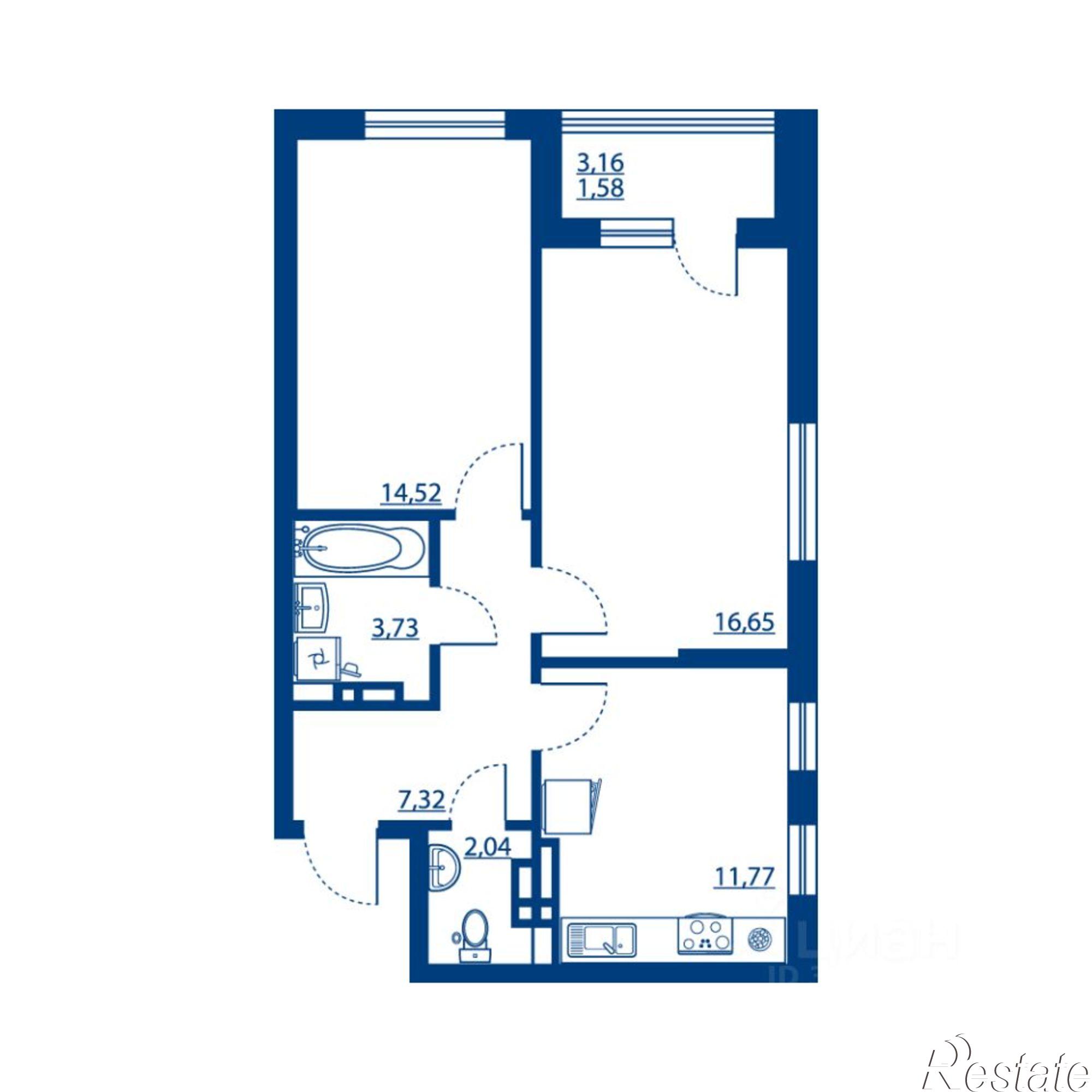 Купить квартиру за 9 620 870 рублей на Московский пр-кт, 138