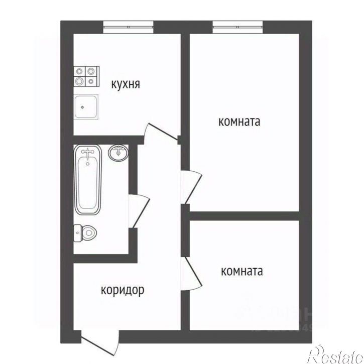 2-комн квартира пр-кт Патриотов, 57,  д. 57