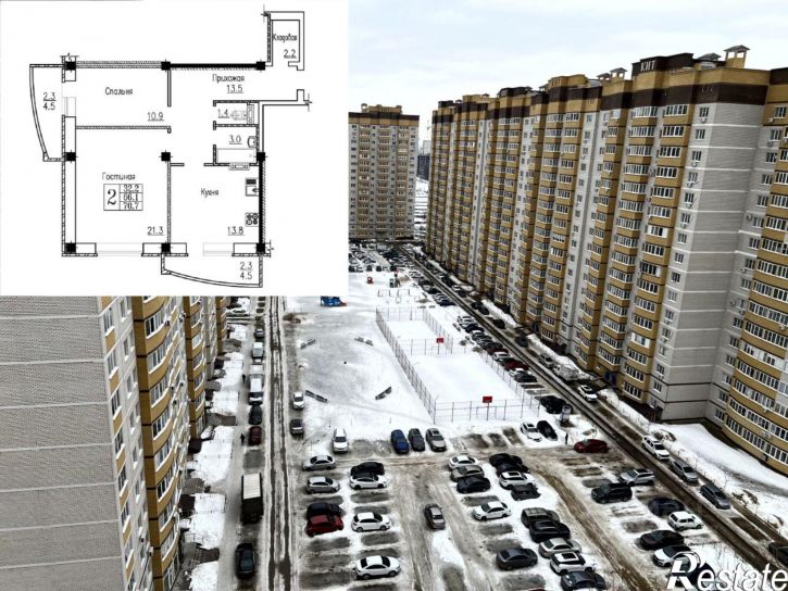 2-комн квартира ул Академика Конопатова, 19,  д. 19
