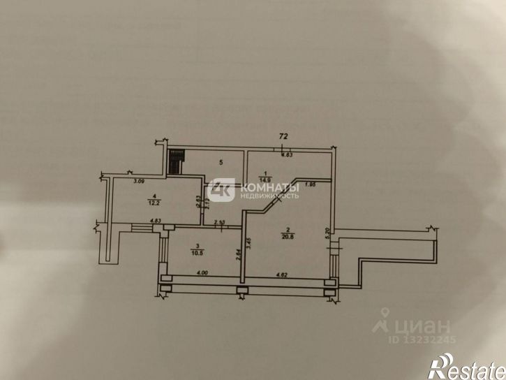 2-комн квартира Московский пр-кт, 90,  д. 90