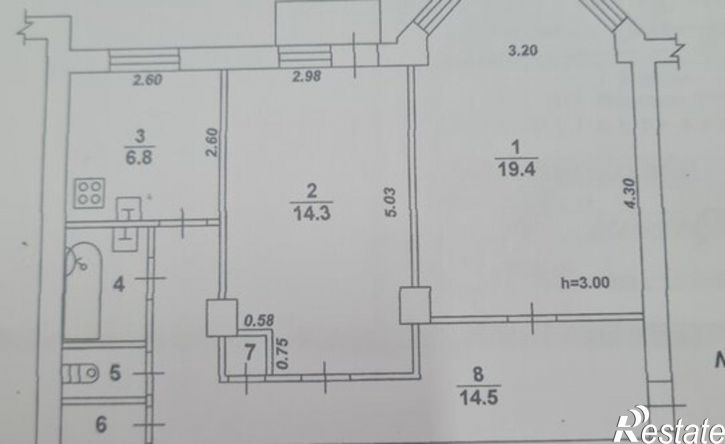 2-комн квартира ул Ворошилова, 2,  д. 2