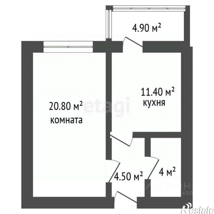1-комн квартира ул Ключникова, 2,  д. 2