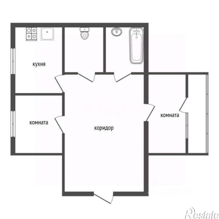 2-комн квартира ул Ростовская, 26,  д. 26