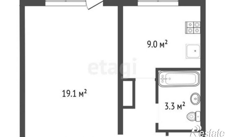 1-комн квартира б-р Победы, 25,  д. 25
