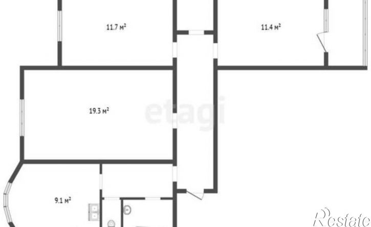 3-комн квартира ул Артамонова, 22а,  д. 22а