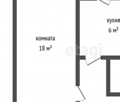 1-комн, 28кв м, этаж 7/9 пер Земнухова, 20а