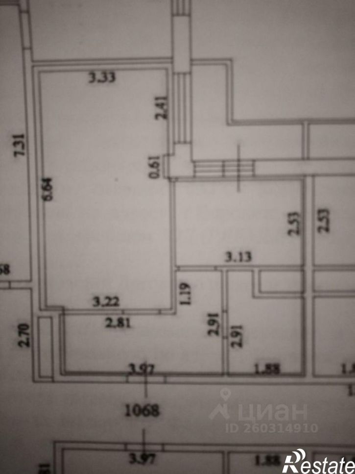 1-комн квартира Олимпийский б-р, 6,  д. 6