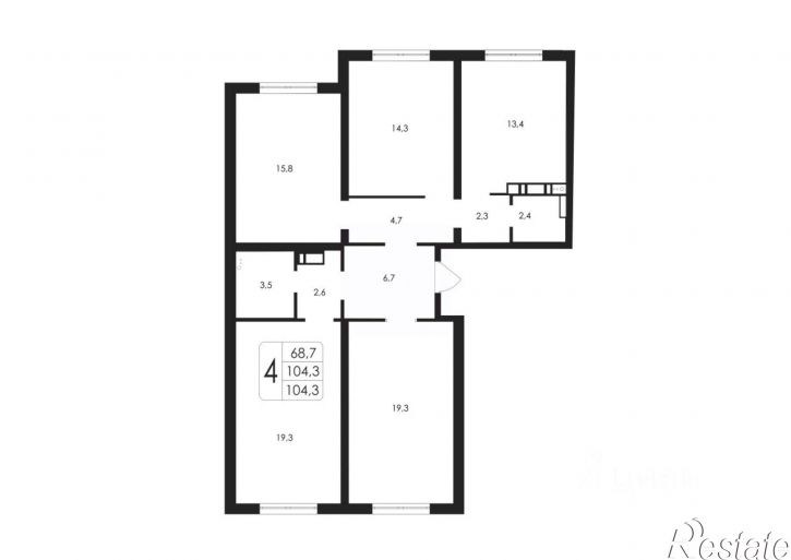 4-комн квартира в новом доме ул Шишкова, 144В,  д. 144В