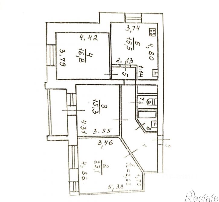 3-комн квартира Московский пр-кт, 109а,  д. 109а