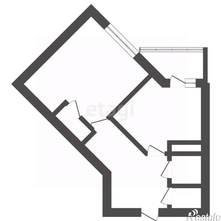 2-комн квартира ул Переверткина, 1/10,  д. 1/10