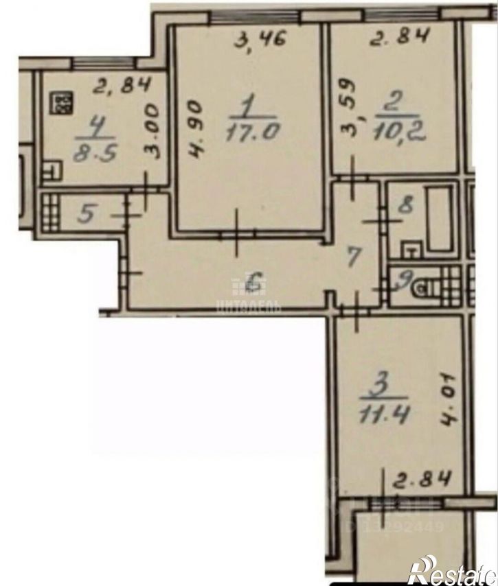 3-комн квартира б-р Победы, 26,  д. 26