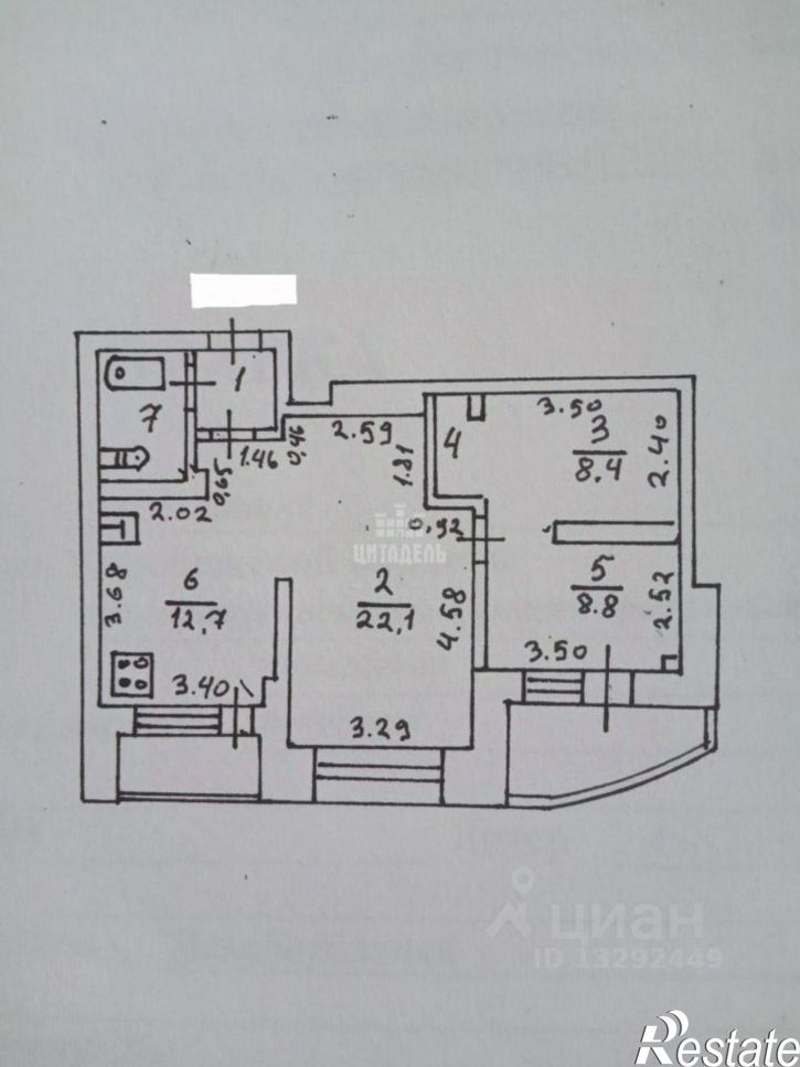2-комн квартира Ольховый пер, 2а,  д. 2а