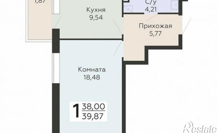 1-комн квартира ул Болховитинова, 5,  д. 5
