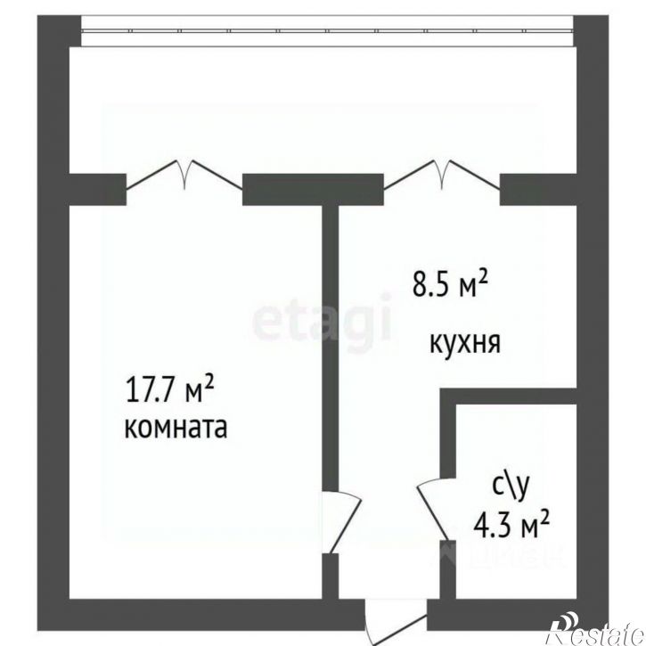 1-комн квартира ул Крымская, 3,  д. 3