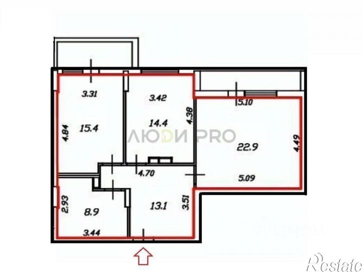 2-комн квартира ул 45 стрелковой дивизии, 257,  д. 257