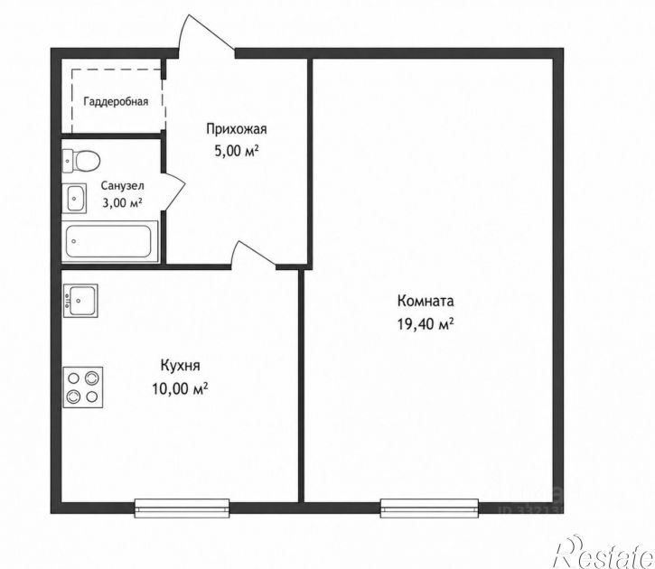 1-комн квартира наб Авиастроителей, 24,  д. 24