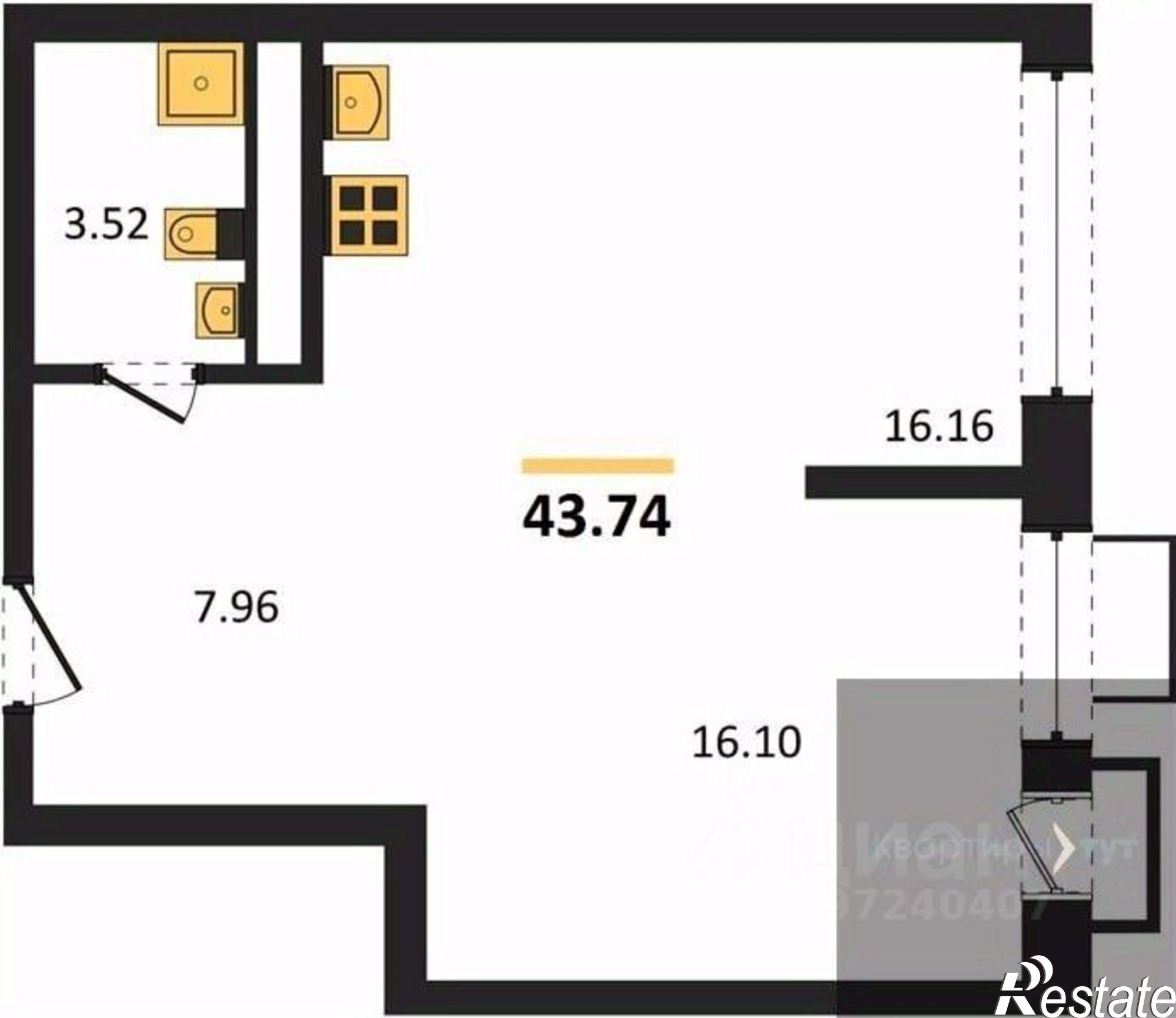 Купить квартиру за 10 826 800 рублей на наб Чуева, 7