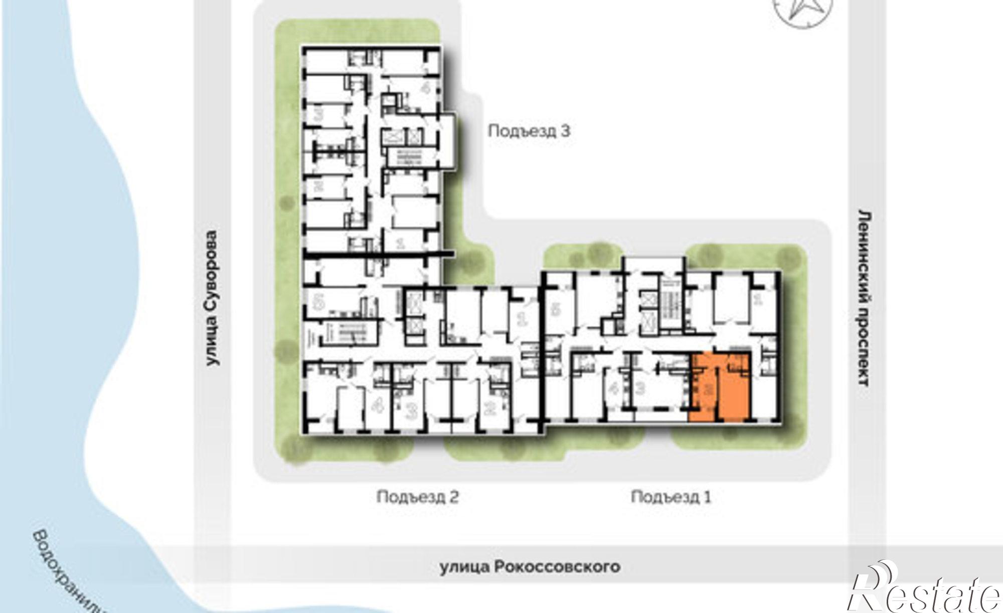 Купить квартиру за 5 938 480 рублей на ул Рокоссовского, 55