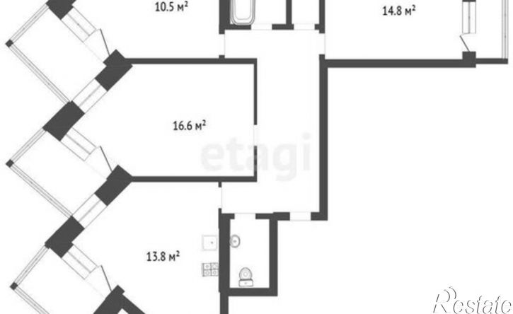 3-комн квартира Московский пр-кт, 131в,  д. 131в