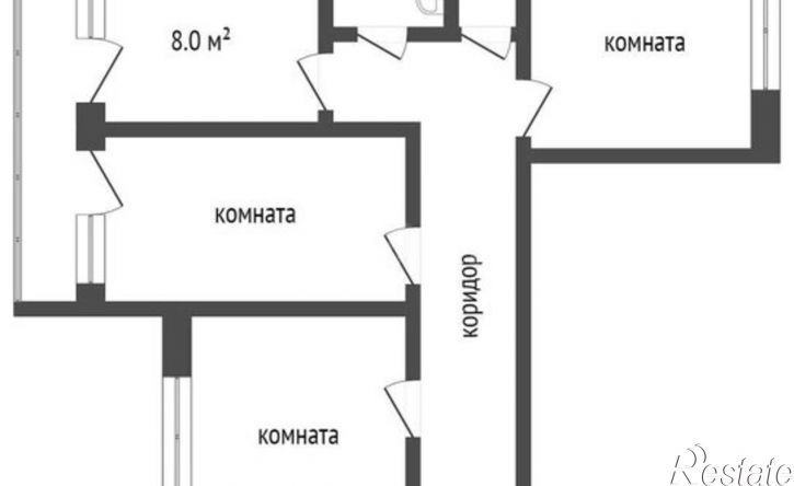 3-комн квартира ул Бакунина, 47,  д. 47