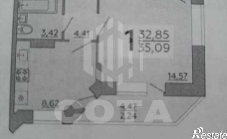 1-комн квартира ул Ростовская, 69,  д. 69