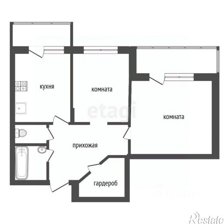 2-комн квартира ул Саврасова, 86,  д. 86