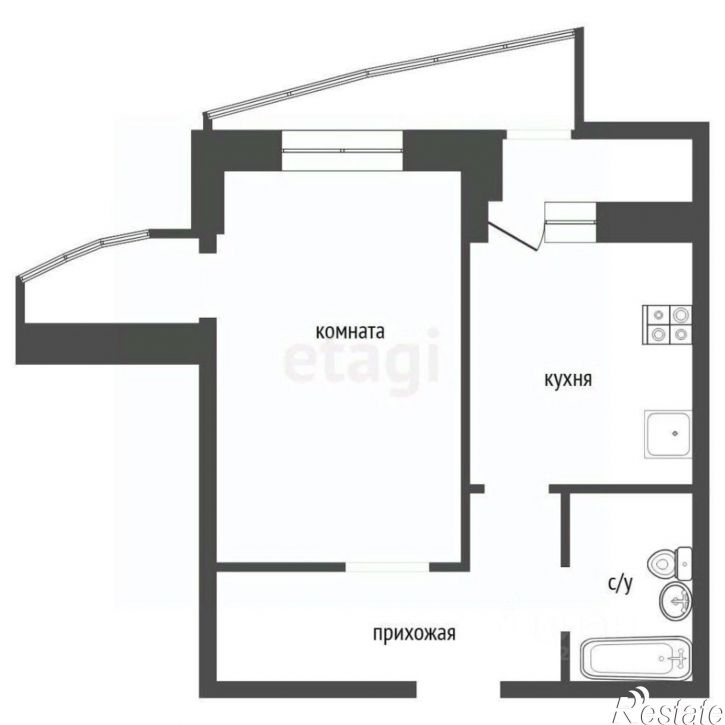 1-комн квартира ул Хользунова, 38/3,  д. 38/3