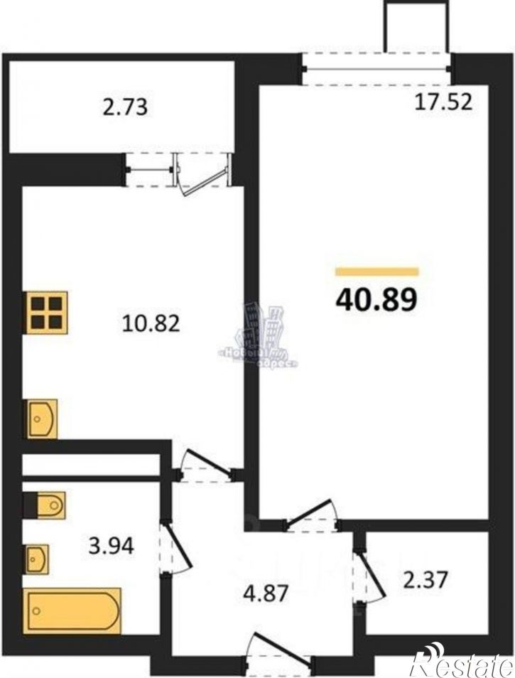 1-комн квартира ул Летчика Щербакова, 9А,  д. 9А